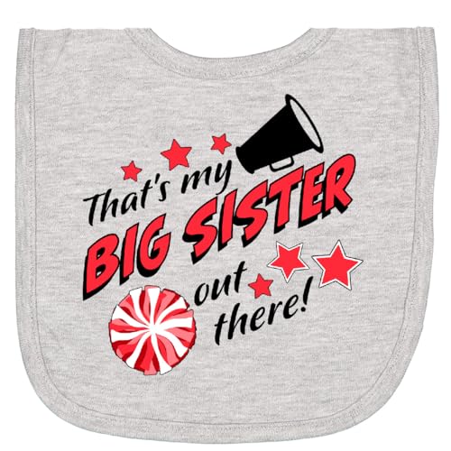 inktastic Thats My Big Sister Out There-Cheerleading Newborn Bib