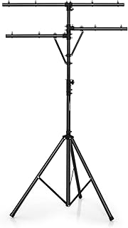 Giantex Audio Mobile DJ Light Stand, LED Light Stand W/Multi Arm, Height Adjustment, Heavy Duty Base, T Bar Portable Tripo...