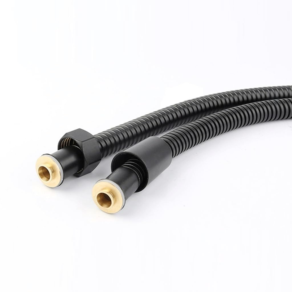 Schlauch, extra langer Duschschlauch, flexibles Duschschlauchrohr aus Edelstahl mit Doppelverriegelung und EPDM-Innenrohren, for Sanitärzubehör im Hausgarten(200cm)