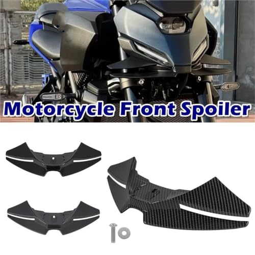 Spoilers ailerons pour MT-07 2025 becquet avant noir mat