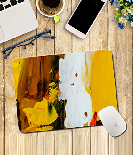 Image of WHATS YOUR KICK Abstract Pattern | Floral | Pattern | Rangoli | Printed Mouse Pad /Designer Waterproof Coating Gaming Mouse Pad for Computer /Laptop (Multi32)