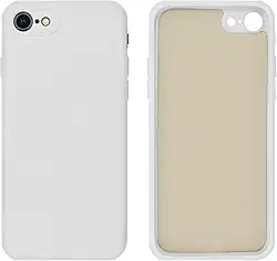 Capinha Compativel com iPhone 7, 8, SE 2ª e 3ª Geração Silicone Aveludado com Proteção de Câmera
