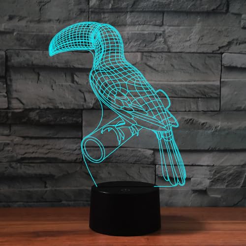 Lámpara de Mesa Ilusión 3D para Niños con Control Remoto miniatura 6