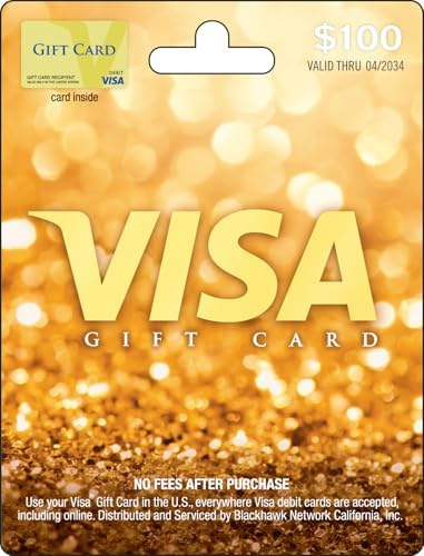 $100 Visa® Gift Card (plus $5.95 Purchase Fee)