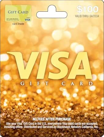 Visa Physical Gift Card $100