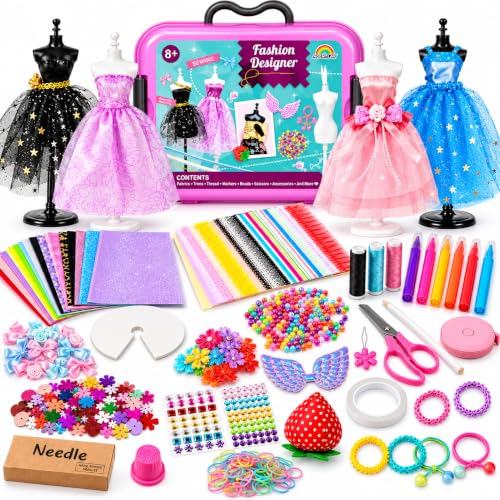 AGENTLAN Fashion Designer Kit, 900+ Dress Making Kit, DIY Craft Kit