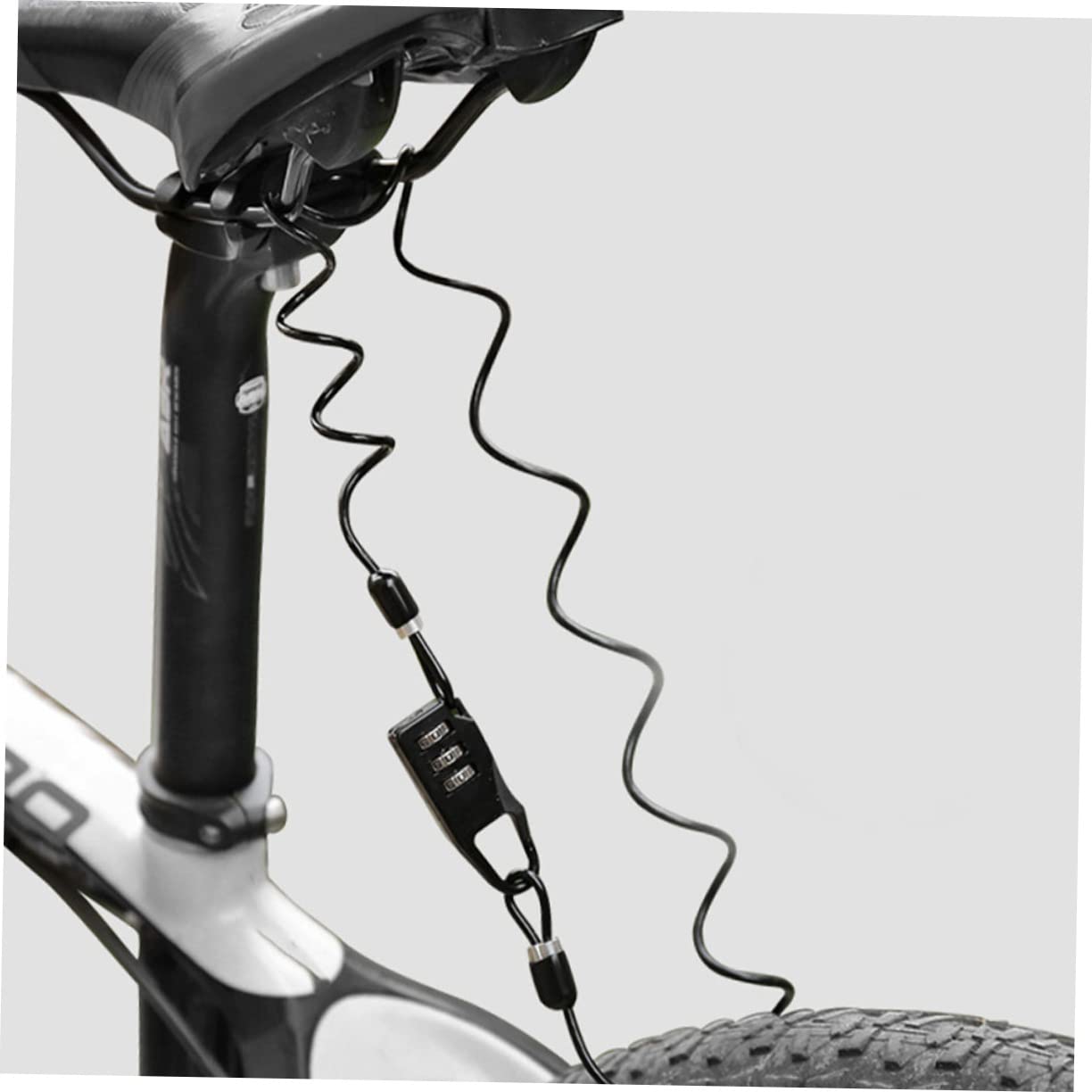 ibasenice 3 Set Lucchetto A Combinazione Con Cavo Per Bici Elettrica Scooter Bicicletta Lucchetto Per Casco Accessori Per Telefono Lucchetto Per Casco Da Cavo Per 2 pezzi*3