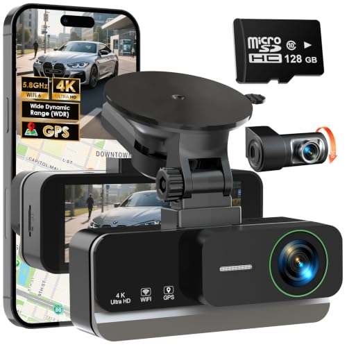 4K+4K Dash Cam Front and Rear
