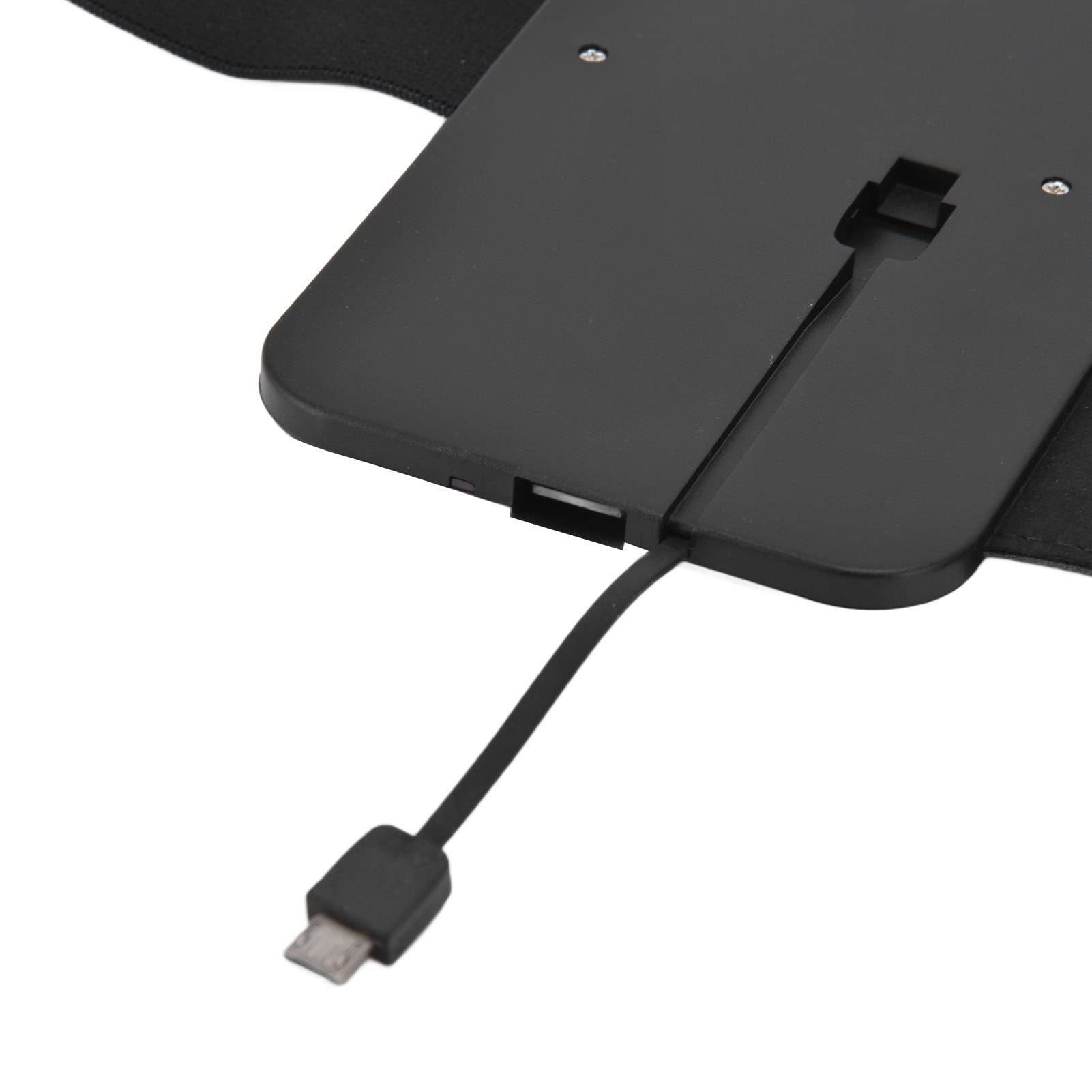 Aramox Solar Power Bank, Caricatore Solare Pieghevole per Telefono Silicio Monocristallino 5V 2A Doppia Uscita Cavo Integrato Caricatore Portatile a Ricarica Diretta USB per Viaggi all'aperto