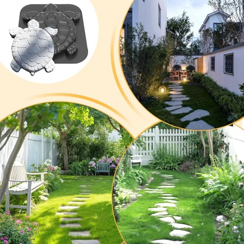 Moules en forme de tortue pour ciment pour façonner un jardin familial chaleureux