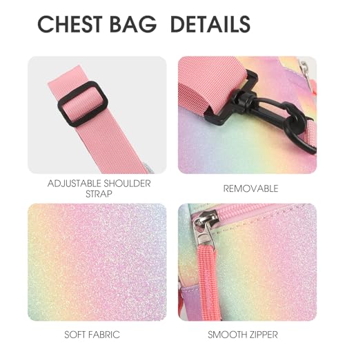 Image of Birthday Gifts for 8 9 10 11 12 Year Old Teens Girls Kids, Fanny Pack Crossbody Bag Sling Belt Bags Purse, Dorm Travel Essentials for Girls Fashion, Preppy Tween Teen Girl Gift Trendy Stuff