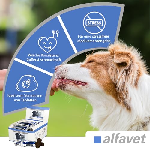 alfavet FeliGum Trojaner 6 x 10 g, Formbare Leckerli für Katzen & Hunde zum Verstecken von Tabletten, einfache & stressfreie Medikamentengabe, Ergänzungsfuttermittel
