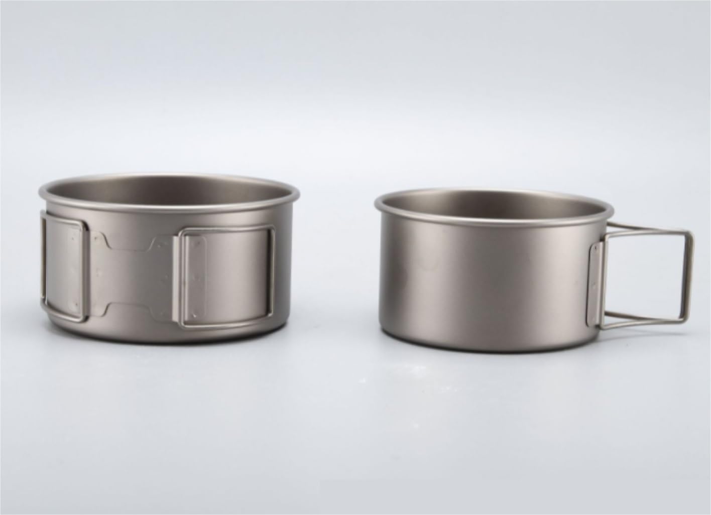 Camping Kitchen Utensil Outdoor Camping Portable Pure Titanium Bowl Set Pot Tableware Foldable Camping Cooker for Outdoor Cooking