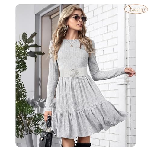 JASGOOD Women Wide Elastic Waist Belt Fashion Stretchy Dress Belt4