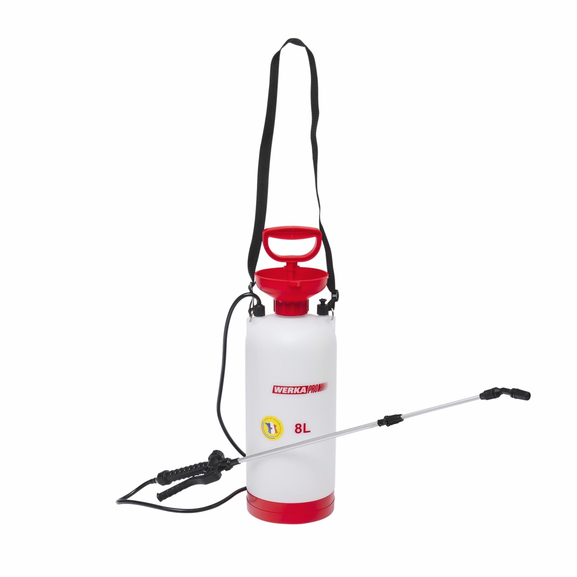 WERKA PRO Pulvérisateur 8 litres pour Produits Agressifs Ø 17 cm 54.5 cm