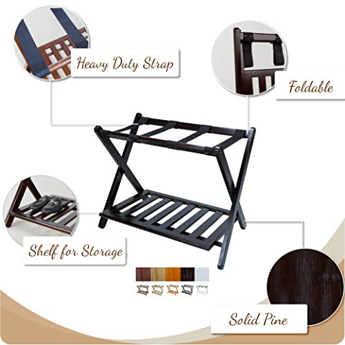 Casual Home 102-24 Luggage Rack With Shelf thumb #4