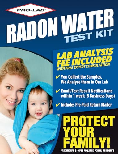 Image of ProLab Radon in Water Test Kit. Emailed Results Within 1 Week. Includes Lab Fees & Return Mailer, 1.8 Ounce
