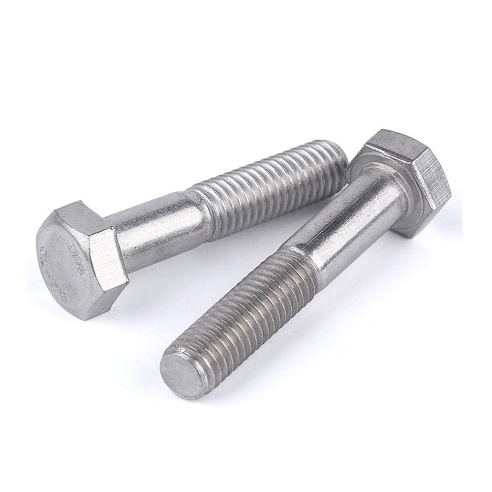 MewuDecor Bulloni A Testa Esagonale Da 1/2-13 X 1-1/2", Attacco Esagonale Esterno, In Acciaio Inossidabile 18-8 (304), Filettatura Completa, 5 Pezzi - Foto 7