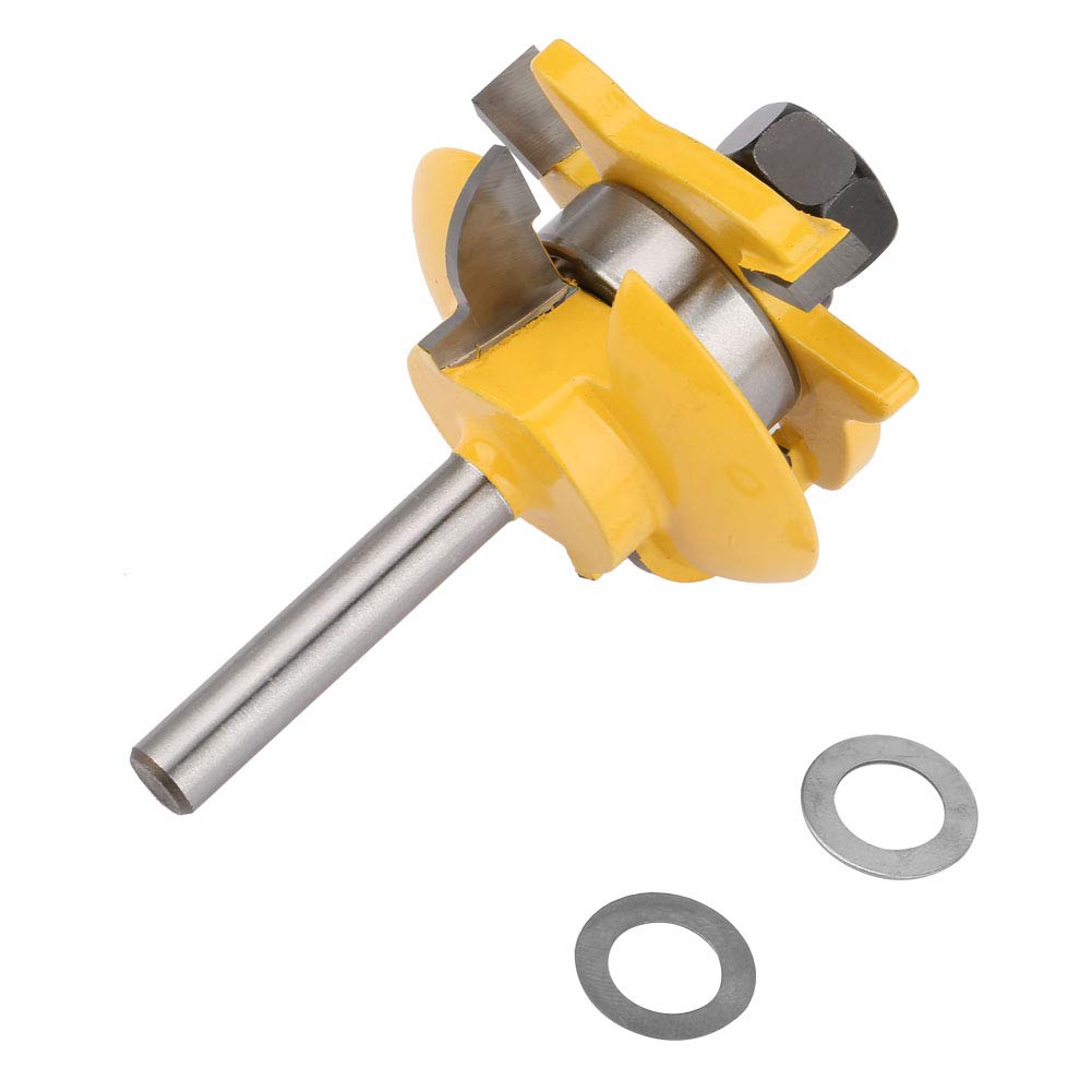 Set di 3 frese per profili a cassetta e stile con gambo da 1/4 pollice, fresa in carburo per lavorazione del legno con rivestimento resistente al calore, adatta a legni duri,