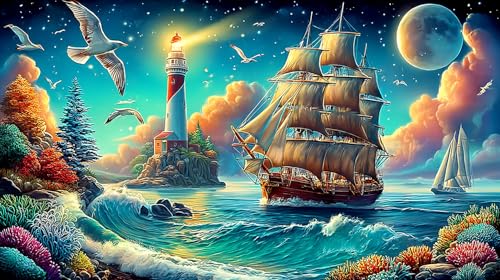 Puzzle de velero de 1000 piezas, el regalo de decoración perfecto para adultos y niños de 75x50cm
