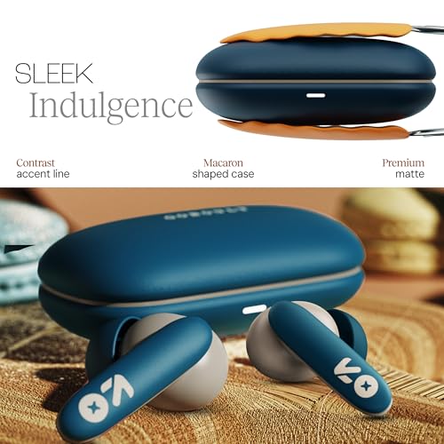 Image of GOBOULT Y1 v2.0 Ear Buds Wireless with 60H Playtime, Zen Quad Mic ENC, 45ms Low Latency, Touch Contorl, Dual Device Pairing, Bluetooth 6.0, 13mm Bass Driver Earbud TWS Wireless Earphone (Blue Teal)