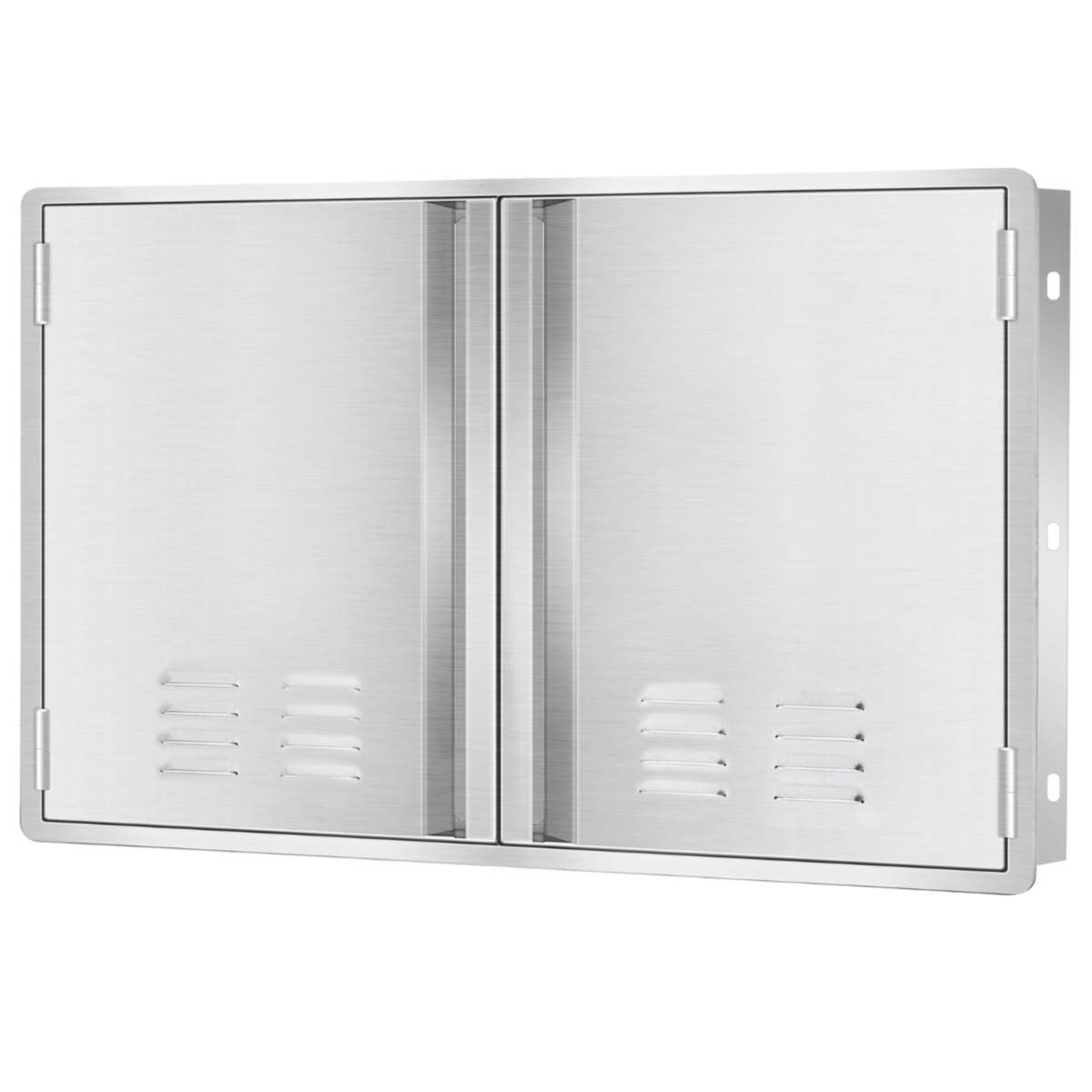 Buy Marada Outdoor Kitchen Doors,304 Stainless Steel Access BBQ Doors with Vents All Brushed