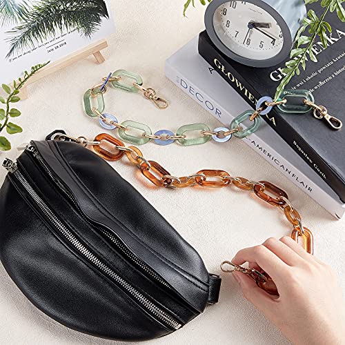 WADORN 2 Pezzi 2 Colori Breve Acrilico Borsa retrò...