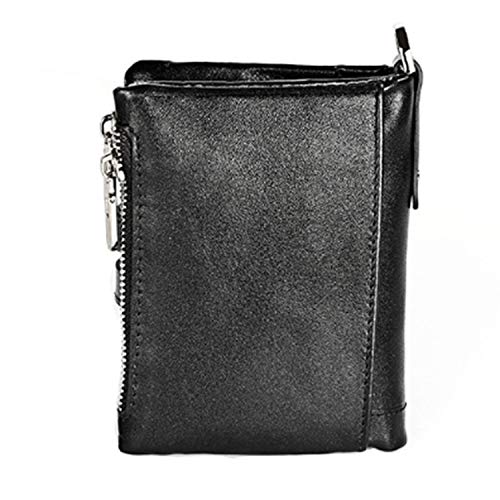 Vintage Women's RFID Blocking Leather Wallet small Chain (black)…4