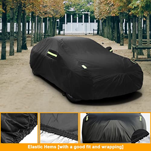 Image of Custom Waterproof Car Cover Compatible with Tesla Model S 2026-2012, All Weather Cover with Soft Cotton Lining, Heavy Dury Rain Snow Sun UV Car Cover for All Model S Models Outdoor Indoor