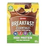 Carnation Breakfast Essentials High Protein Powder Drink Mix Rich Milk Chocolate, 10 Count Box Packets (Pack of 6) (Packaging May Vary)