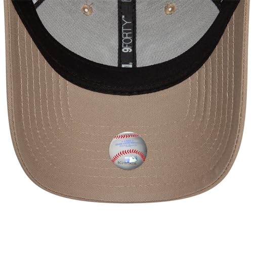 New Era MLB New York Yankees 9FORTY Strapback Sport Cap Hellbraun – Ansicht 5