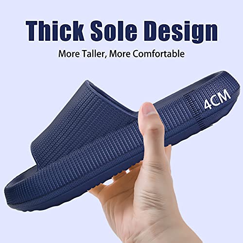 Image of rosyclo Cloud Slippers for Women and Men, Pillow House Slippers Shower Shoes Indoor Slides Bathroom Sandals, Ultimate Comfort, Lightweight, Thick Sole, Non-Slip, Easy to Clean