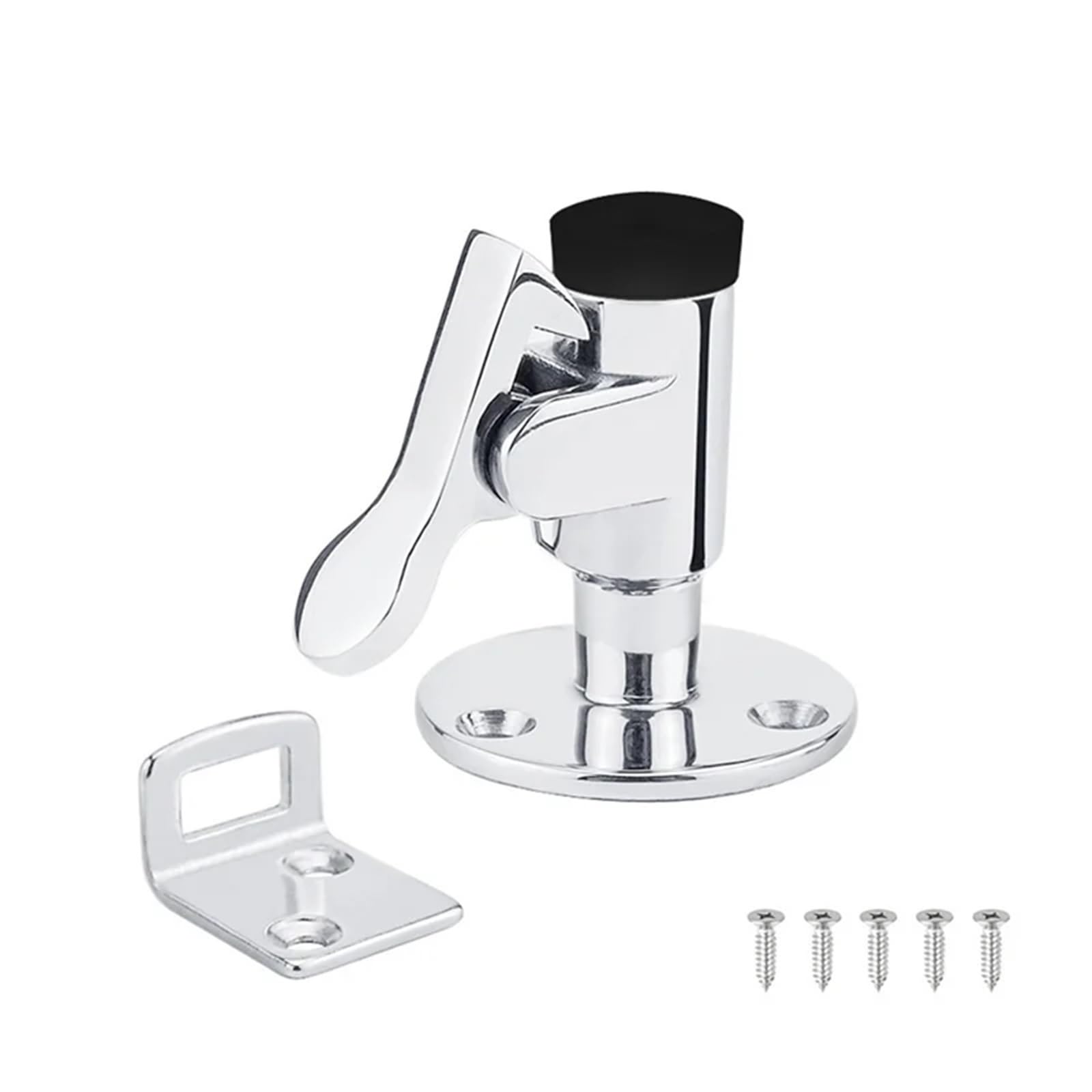 Yangshe One Color 6Pcs Stainless Steel 316 Boat Door Stop Stopper Catch Holder Floor Knob Yacht Rv Motorhome Camper Spring Latch Marine For Boats Rvs & Home Doors