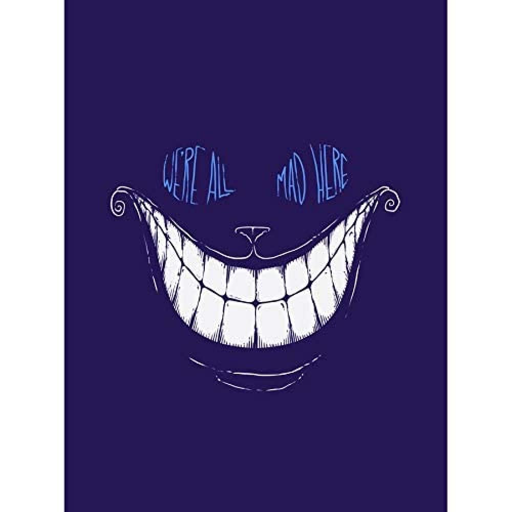 Wee Blue Coo Cheshire Cat Alice Mad Unframed Art Print Poster Wall Decor 12X16 Inch