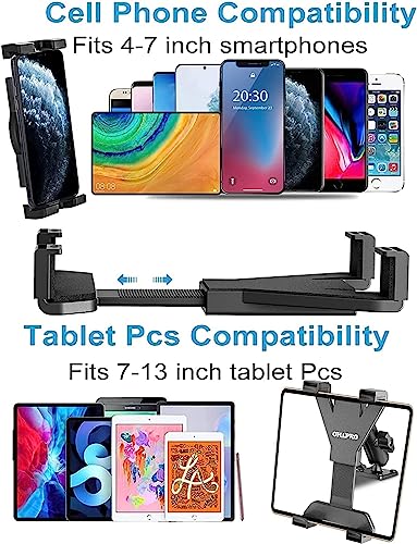 Xwxelec Heavy Duty Drill Base Tablet Car Mount, Dashboard And Wall Holder 360 Degree Rotation, For Ipad Series/(All 7" - 11.5") Tablets, Desks/Cars/Great For Wall Or Truck/Commercial Vehicles Dash #TOP5