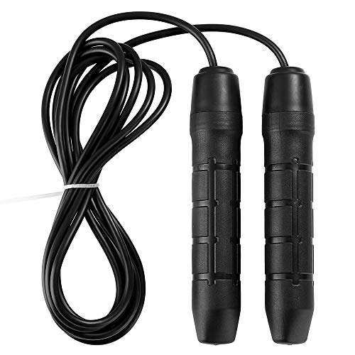 DECDEAL Corda de salto ajustável Fitness corda de pular alças macias para exercícios de exercício Tr