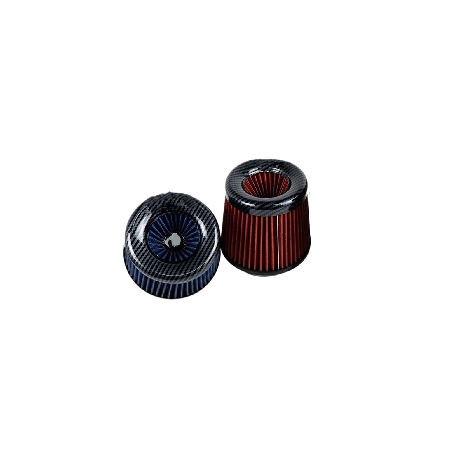 Filtr powietrza silnika 4/3,5/3 cala Carbon Look Fit For Style Super Power Filtr powietrza High Flow Calibre Czyścik dolotu Głowica grzybkowa(K101 Blue)