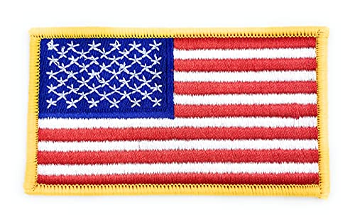 American Flag Patch Embroidered Iron on Patches USA...