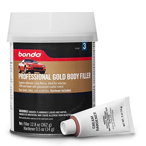Bondo-Professional-Gold-Filler-Stage-2-Superior-Adhesion-Ideal-for-Vehicles-1998-and-Newer-with-Galvanized-Coated-Metal-128-oz