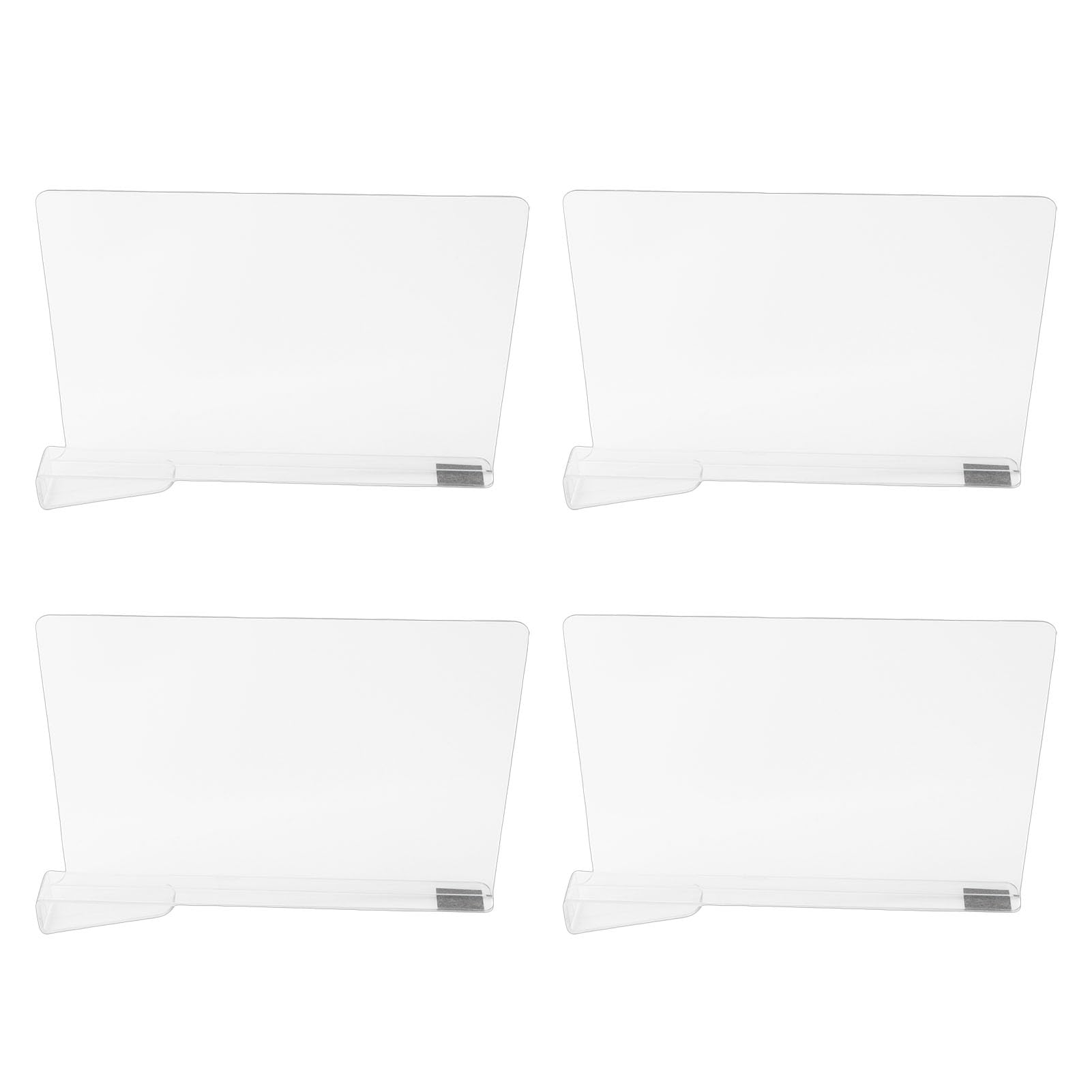 Divisores de Estantes de Acrílico Transparente, Paquete de 12 Organizadores Verticales de Armario para Estantes con Ajuste Ajustable para Camisetas, Bolsos, Bolsos y Gabinetes