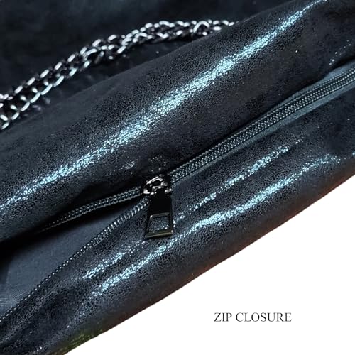 Bolso Hobo Grande de Cuero Sintético con Cadena para Mujer miniatura 6