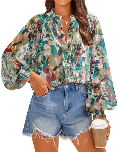 40% off ZESICA Floral Print Blouse