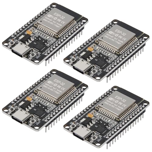 Image of AITRIP 4PCS USB-C ESP32 ESP-32 Development Board, CP2012 30Pin WiFi+Bluetooth Dual Core Type-C Interface 2.4GHz Dual Mode WiFi+Bluetooth Dual Core Microcontroller Support STA /AP /STA+AP