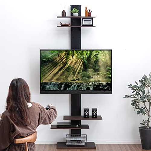 Amazon.co.jp: タンスのゲン テレビスタンド 壁寄せ ハイタイプ 