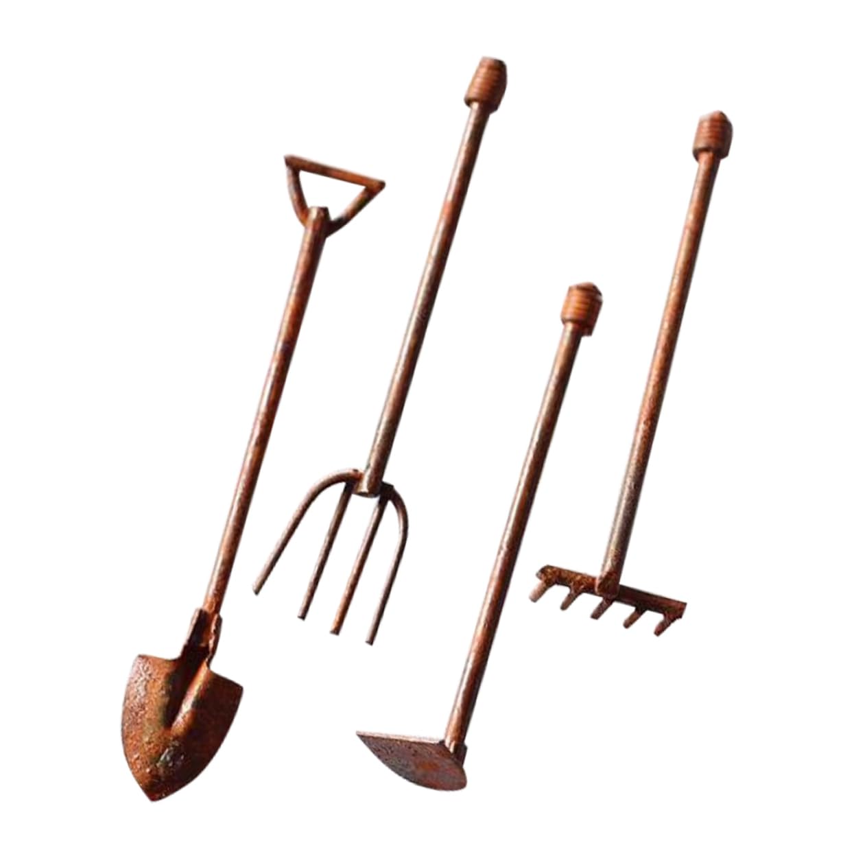 iplusmile 4 Set Strumenti Per Piante Grasse Arredamento Attrezzi in Miniatura Da Giardino Delle Fate Mini Attrezzo Da Giardinaggio Kit Di Attrezzi Per Bonsai Lega Di Zinco 4 Pezzi * 4