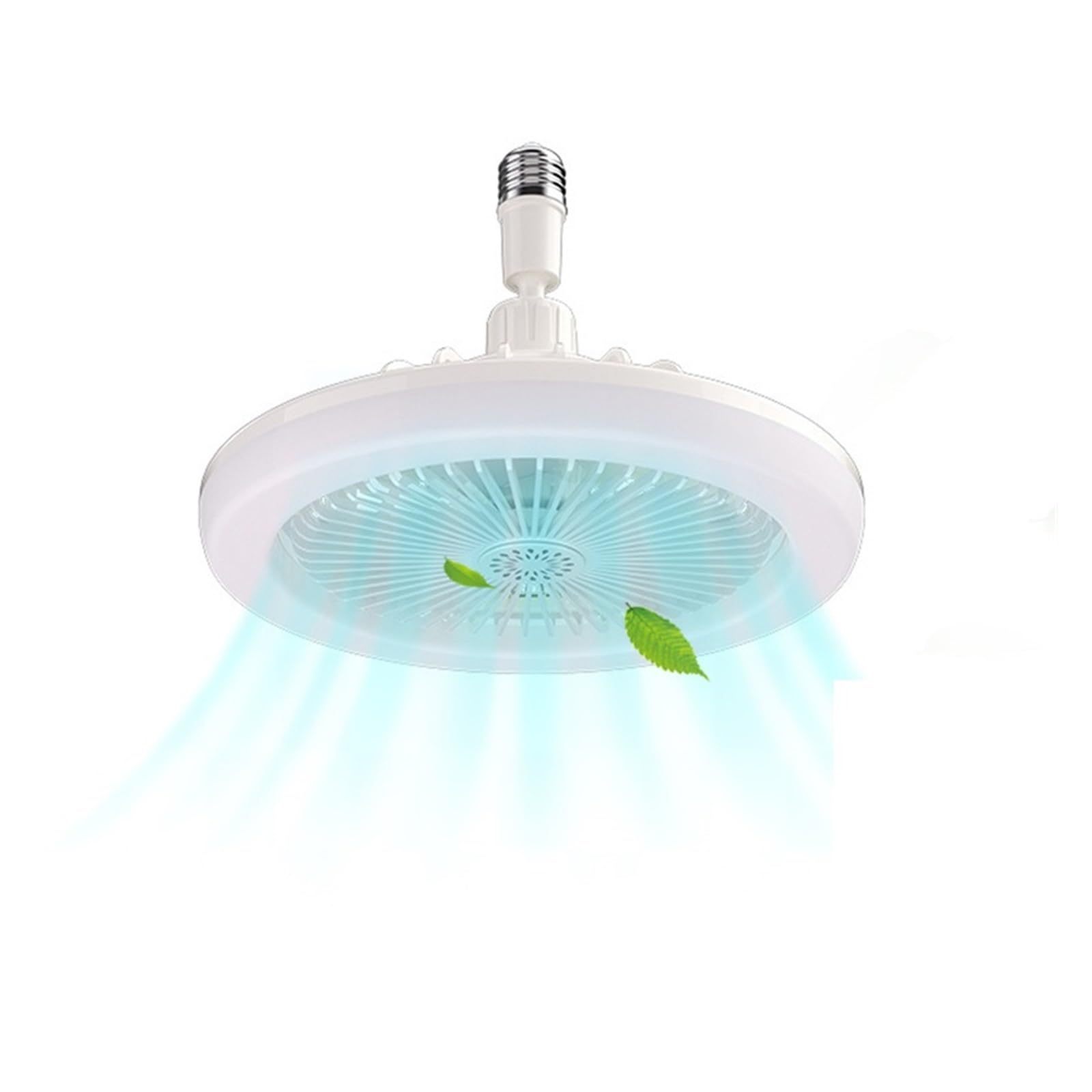 TRDEWR Ceiling Fans with Remote Control and Light 30w Led Lamp Fan Smart Silent Ceiling Fan for Sitting Room Bedroom E27 Converter Base Good Light and Shadow Effects(White)
