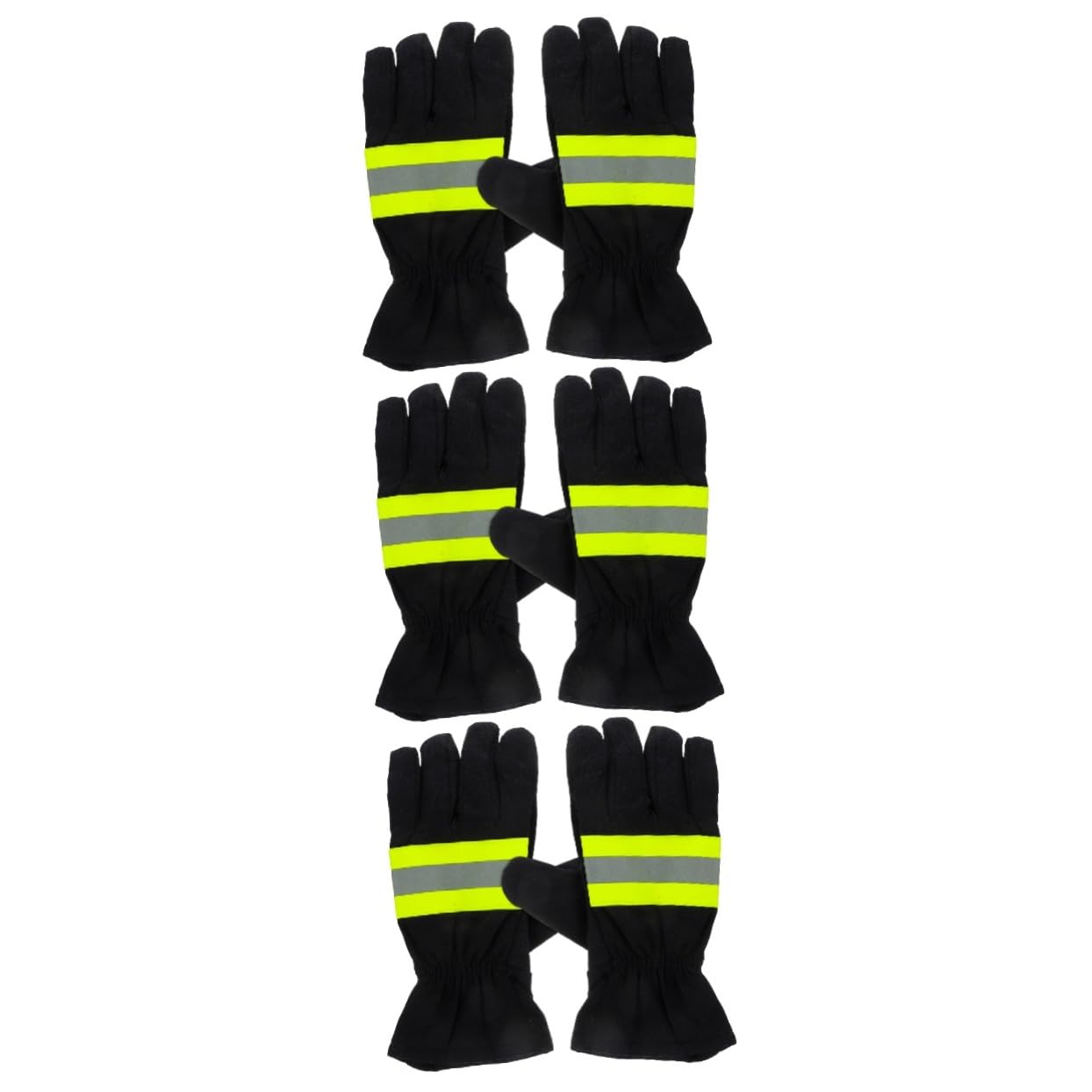 GLEAVI 3paia Guanti Antincendio Resistenti Al Calore Guanti Da Lavoro Isolati Per Sicurezza e Protezione Per Situazioni Di Emergenza e Attività Professionali