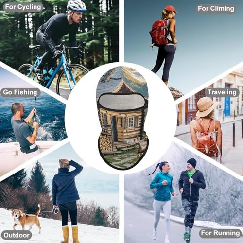 Balaclava Redonda para Hombres y Mujeres con Protección Solar Transpirable de Cobertura Total para Senderismo, Ciclismo, Correr y Conducir miniatura 6