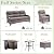Luxury High Back Outdoor Furniture with 6-inch Extra Thick Cushions, Patio Furniture Set with Fire Pit Table & Swivel Chairs, 7 PCS Wicker Conversation Set for Patio, Yard, Deck, Poolside, Brown/Grey