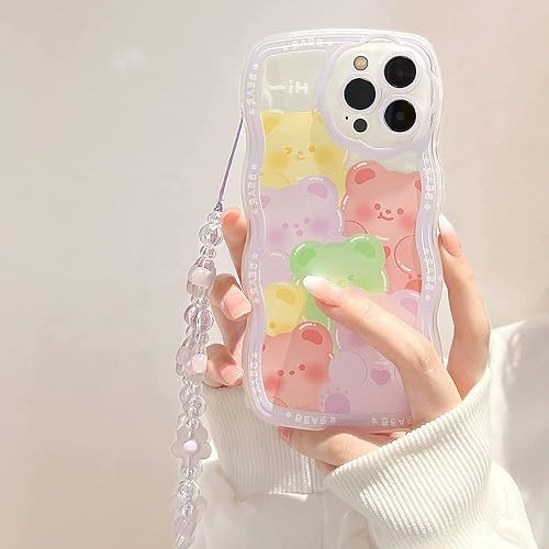 Miniatura 10 de Funda para iPhone 12 con accesorios de cadena de dijes para teléfono, bonita funda 3D brillante con estrellas brillantes y diamantes de imitación